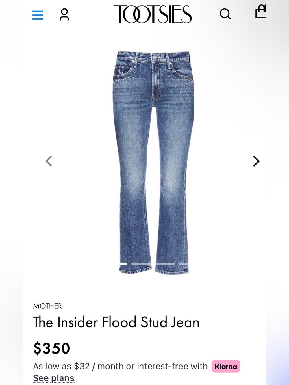 MOTHER JEANS Superior The Insider Flood in Metal Magic Size 30 New With Tags - Picture 15 of 16